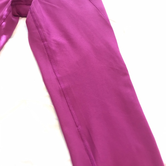 Fuchsia 7/8 High Waisted Leggings - Picture 3 of 7
